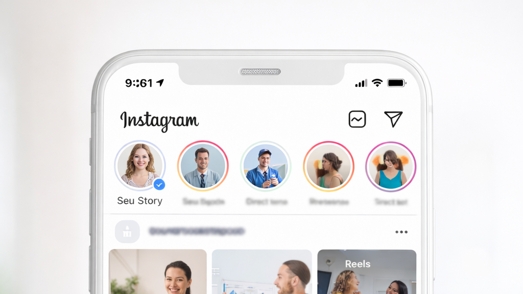 feed do Instagram com excesso de vídeos e conteúdos mostrando rotina de médicos e trends