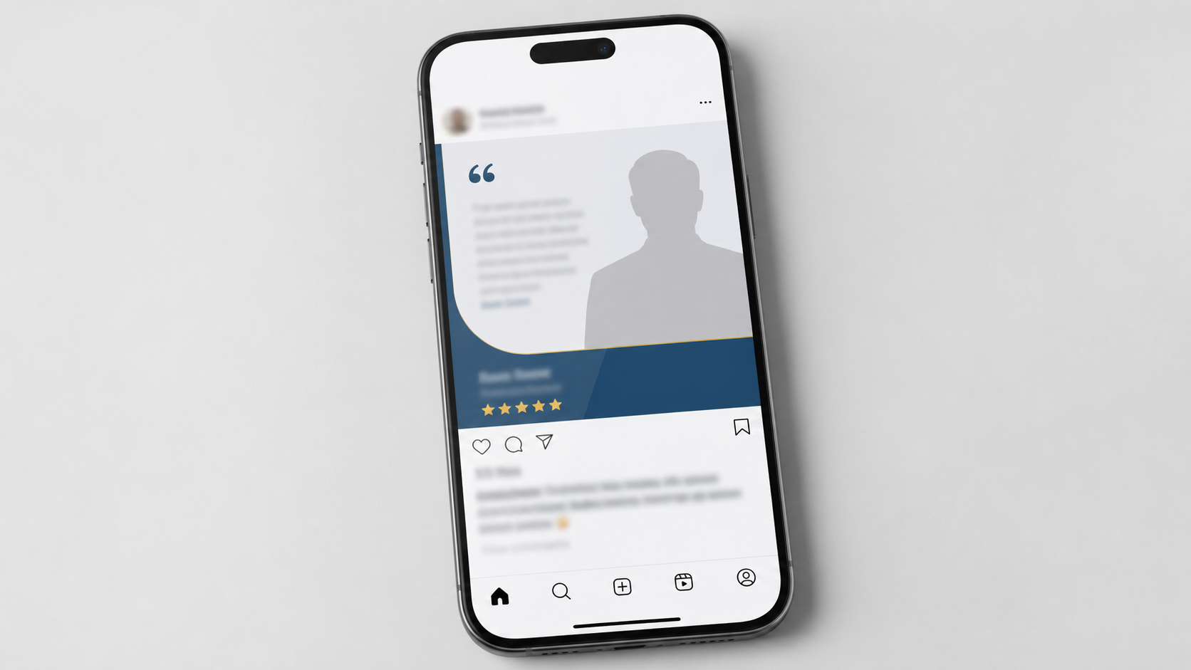 Erros de publicidade médica: mockup de post de Instagram de médico com elementos que violam a Resolução CFM, incluindo depoimento identificado, promessa de resultado e uso comparativo em interface anonimizada